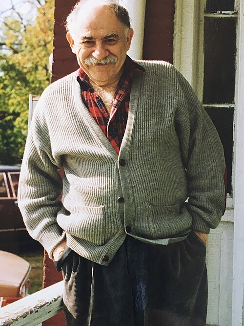 Das Foto zeigt  Murray Bookchin in Burlington, Vermont USA, 1990, im Alter von 69 Jahren.