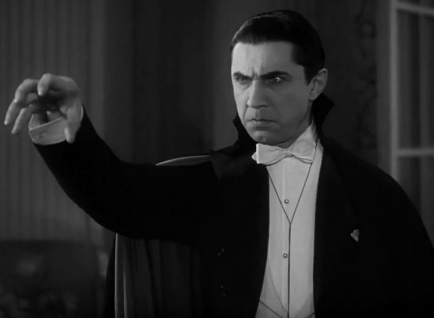 Bela Lugosi beim Ausüben seiner hypnotischen Fähigkeiten
